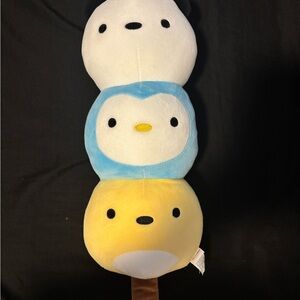 Plush Toy - White, Blue, Yellow